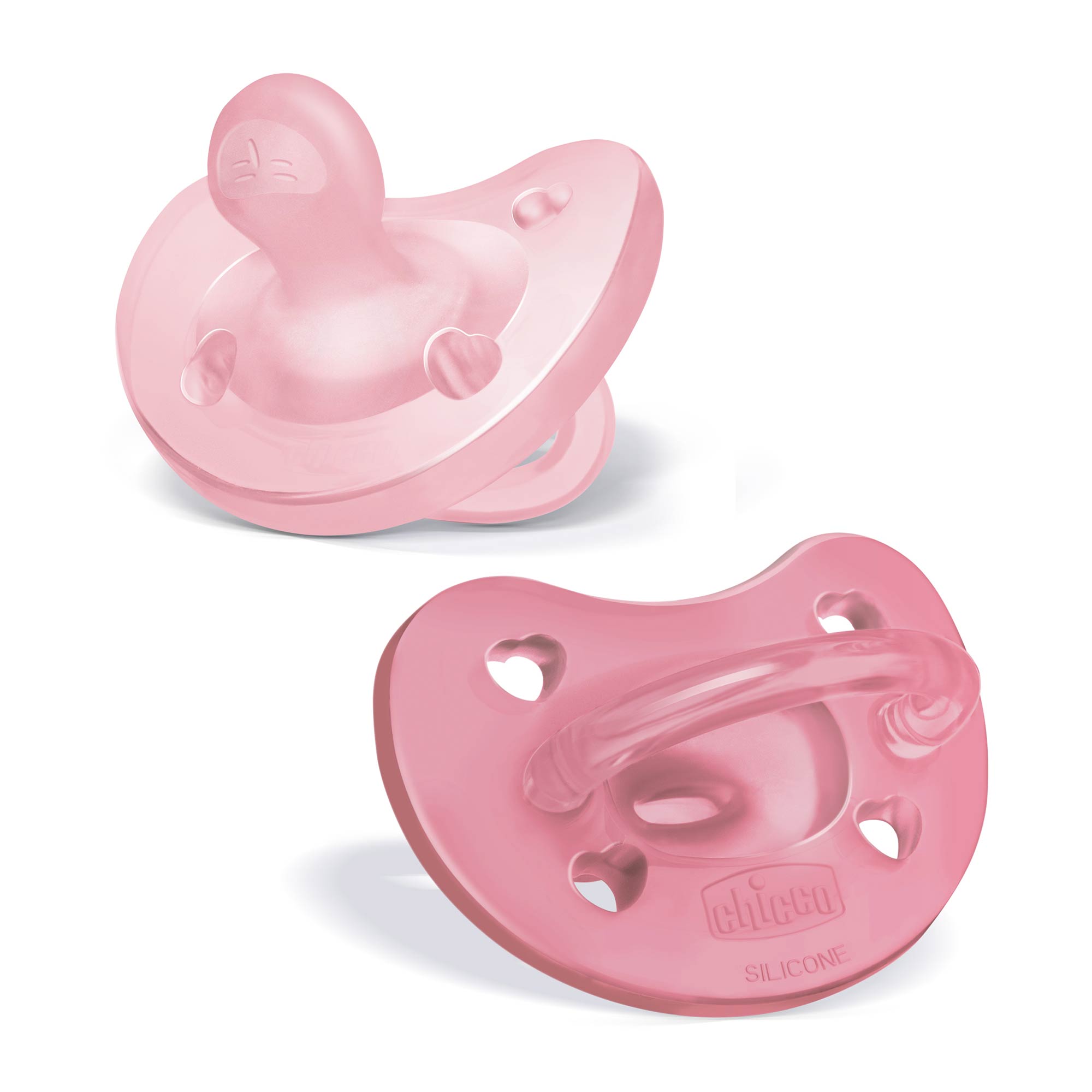 PhysioForma Orthodontic Silicone Pacifier - Pink 6-16m (2pc) | Chicco