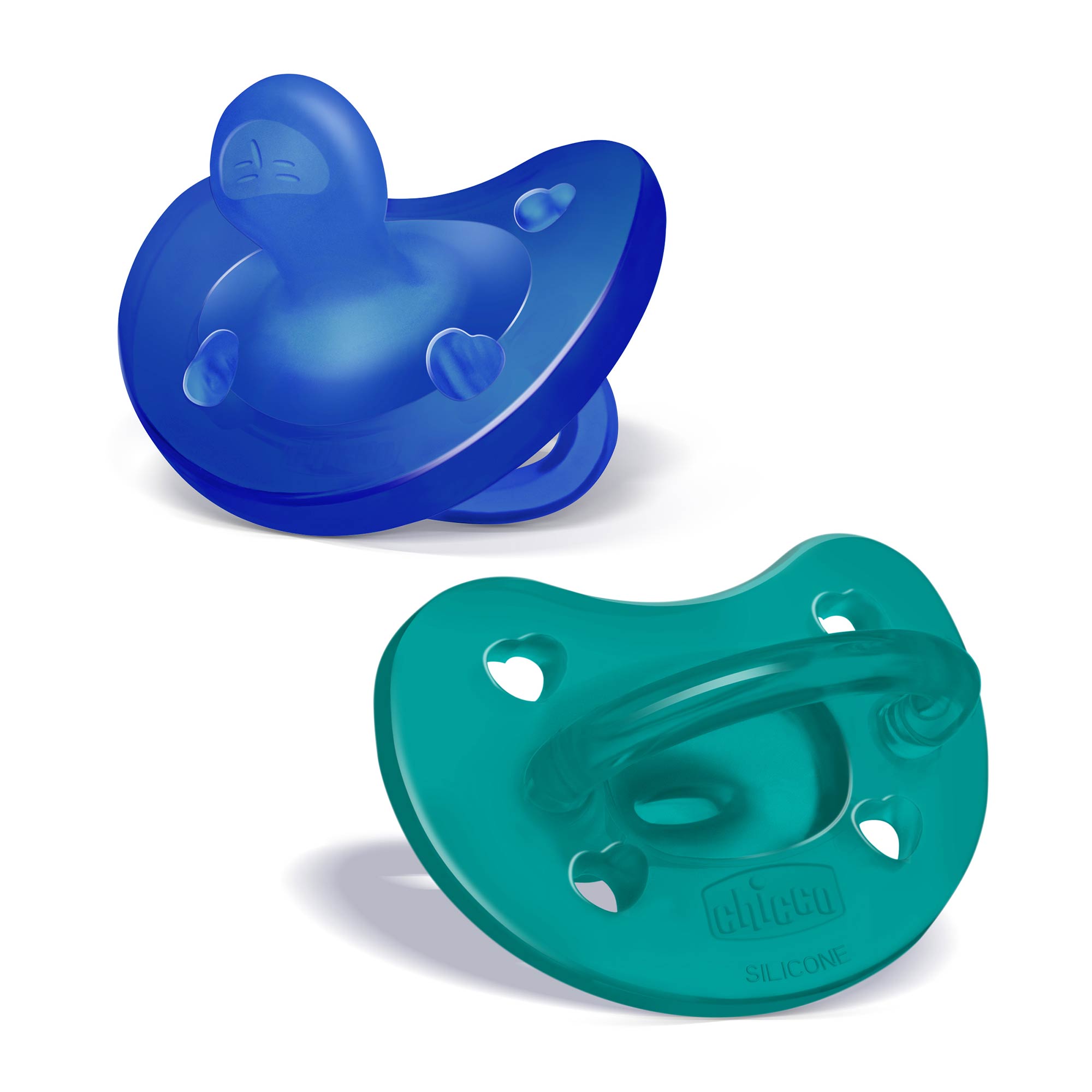 PhysioForma Orthodontic Silicone Pacifier - Dark Blue/Green 16-24m (2pc) | Chicco