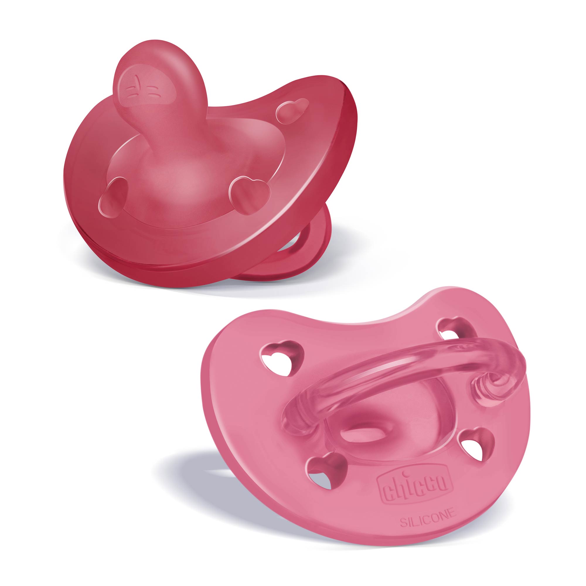 PhysioForma Orthodontic Silicone Pacifier - Dark Pink 16-24m (2pc) | Chicco